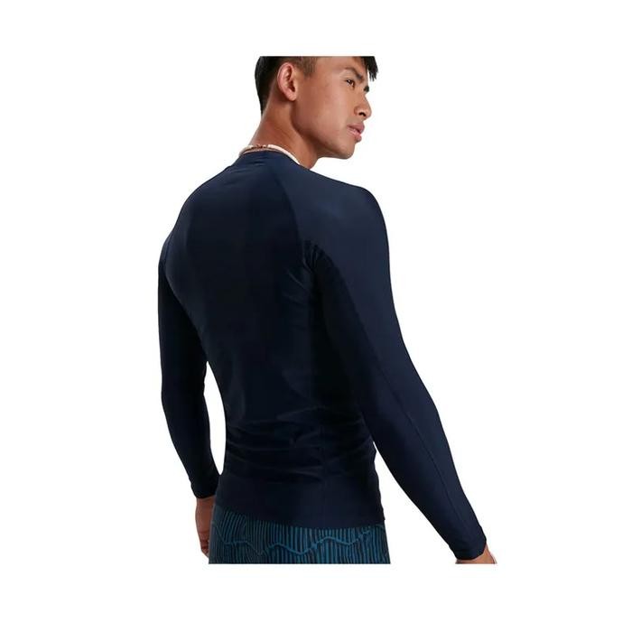 Baju Renang Pria Dewasa Speedo - Long Sleeve Rash Top - Navy