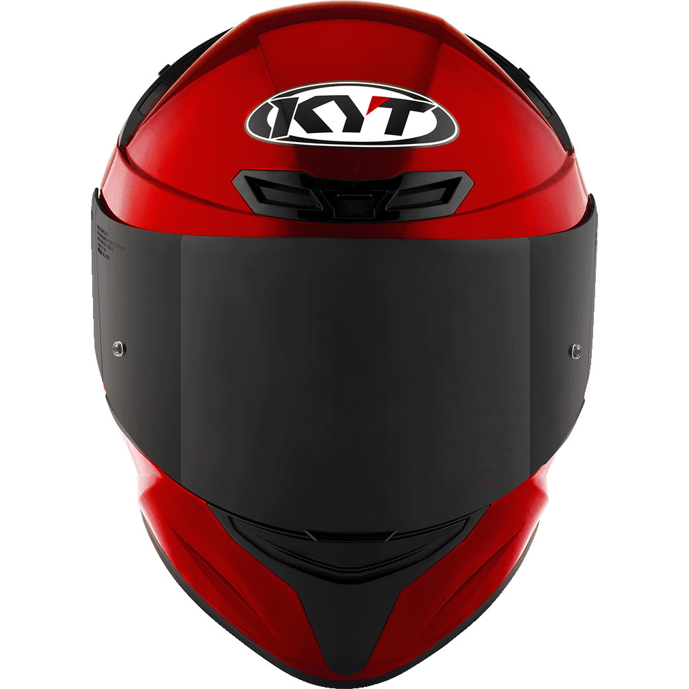 HELM KYT TT COURSE PLAIN (VISOR CLEAR) - RED MAROON