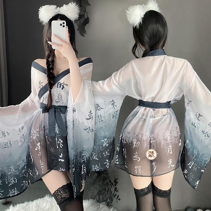 Lingerie Sexy Kimono Jubah Piyama Baju Tidur Cheongsam Premium Quality {TerlarisBest Seller}
