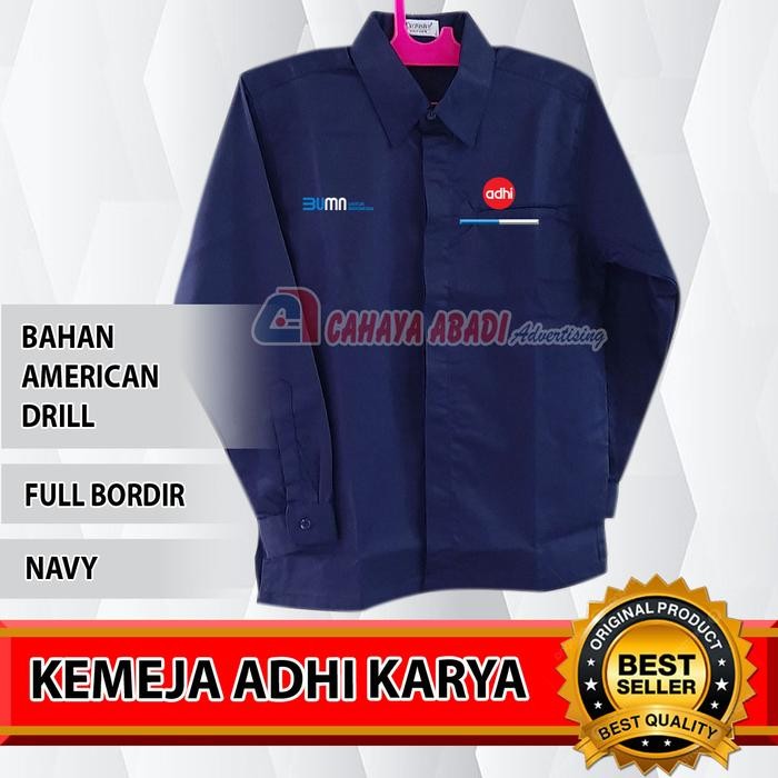 PROMO Kemeja BUMN Adhi Karya Seragam BUMN Adhi Karya Navy