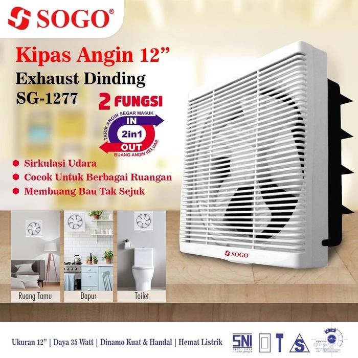 Exhaust Fan Dinding 12 In / Hexos Fan Dinding 12"