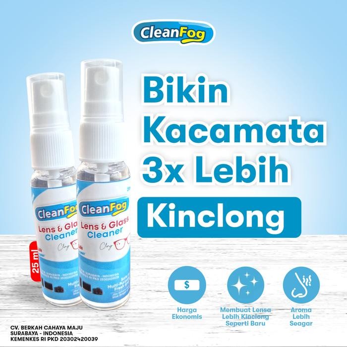 Pembersih Kacamata Spray Isi 25 ml Efektif Merawat Lensa Kacamata Mahal, Lensa Jernih Penglihatan