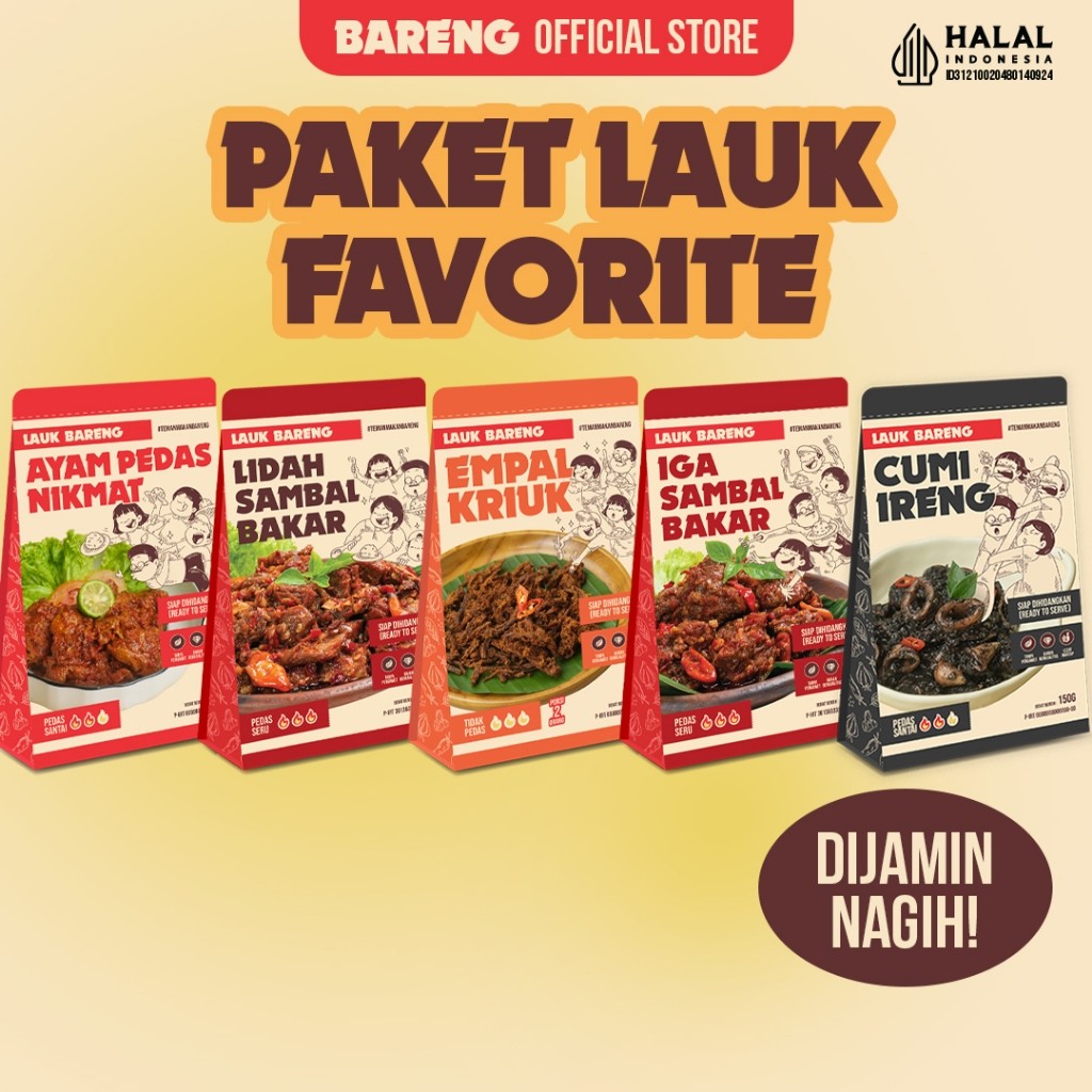

CPT - Lahap Bareng - Paket Lauk Favorit 2 Lauk Makanan Instant Ready to Eat, Real Food, Praktis &