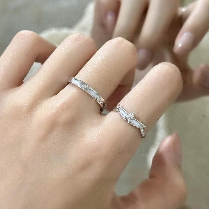 JTTOP" CINCIN COUPLE NYALA TERBARU CINCIN COUPLE PASANGAN SIMPEL DAN FASHIONABLE HADIA PACARAN