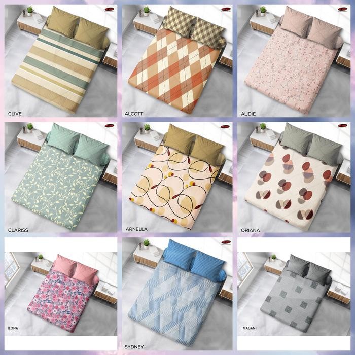 Sprei My love ukuran 180x200 motif Gardena