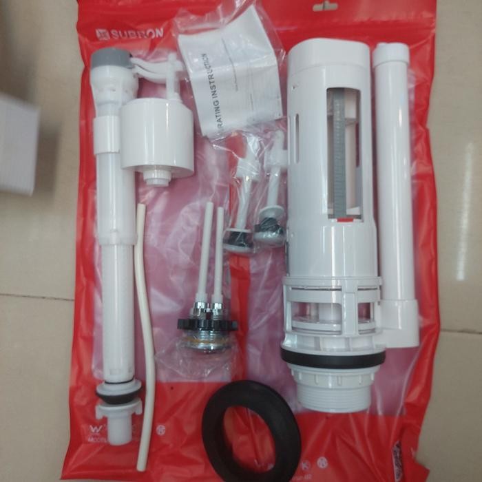 Pelampung Closet Dual Flush Universal Set Pembilas Komplit Eixo Set