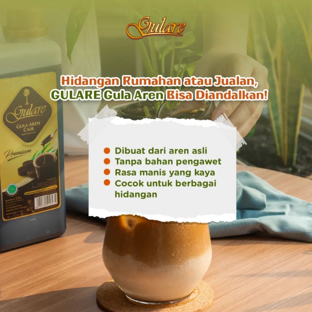

Konter Makanan Gulare Gula Aren Cair Premium 1,3Kg ( Packaging)