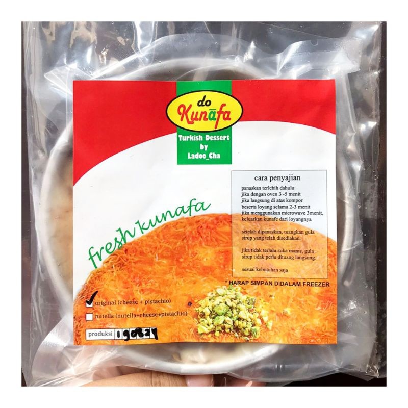 

Konter Makanan Kunefe Turkey - Home Made Original Cheese / Nutella Cheese