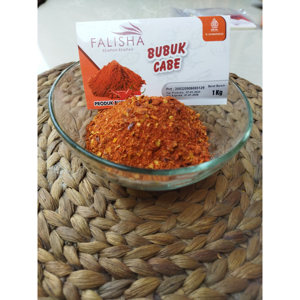 

Konter Makanan Cabe Kering Kasar 1Kg/Chilli Flakes 1Kg Giling Sangat Kasar/Aneka Bumbu Rempah Bubuk