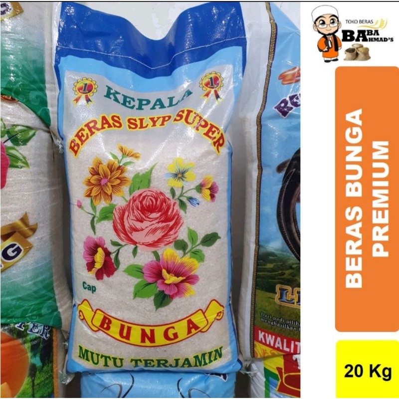 

Konter Makanan Beras Cap Bunga Super Premium 5Kg/10Kg/15Kg/20Kg/25Kg