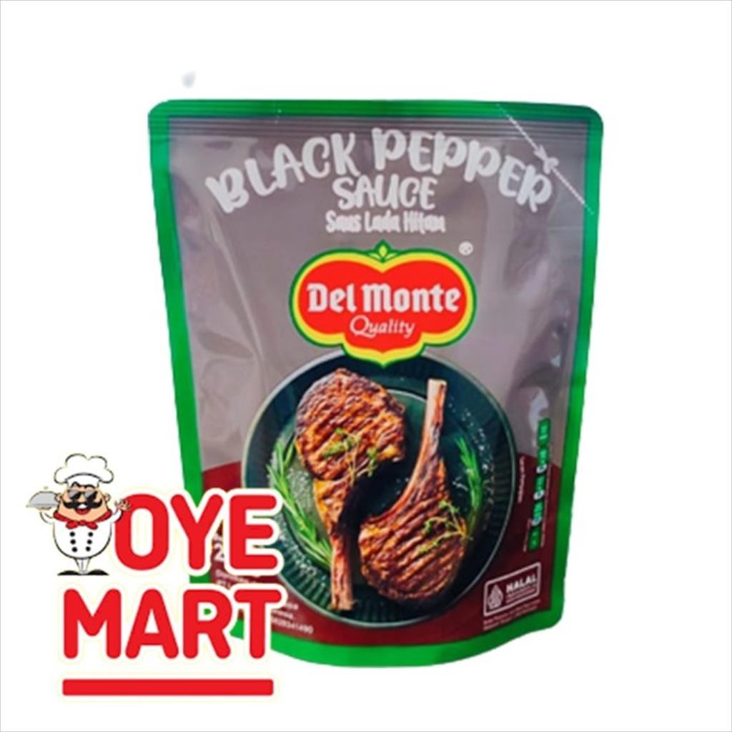 

Konter Makanan Delmonte Black Pepper Sauce 250Gr/Saus Lada Hitam