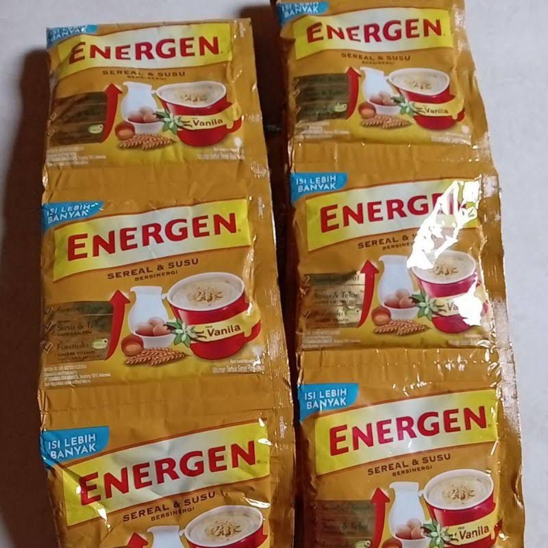 

Konter Makanan Energen Vanila 1 Renceng Isi 10 X 32G