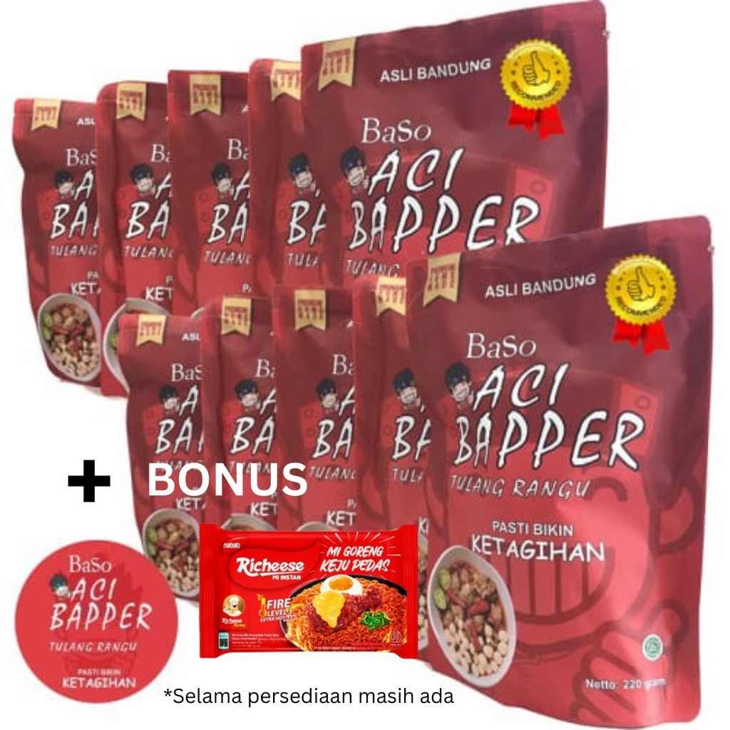 

Sensasi Lezat Bundling Baso Aci Bapper Original Isi 10 Pcs Baso Aci Bapper Isi 10 Pcs Lebih Hemat