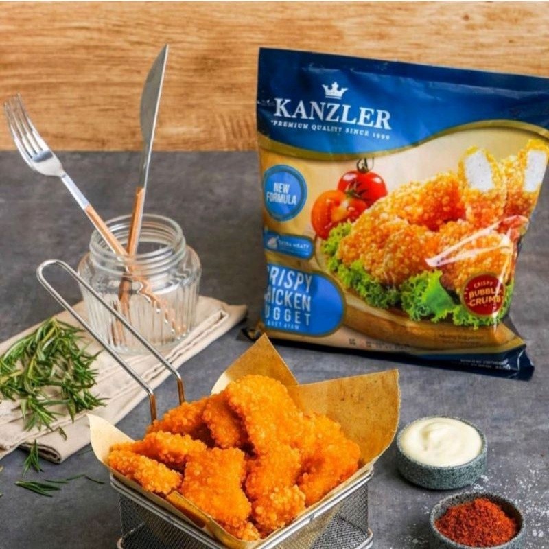 

Konter Makanan (Terlaris) Kanzler Nugget Crispy 450Gr