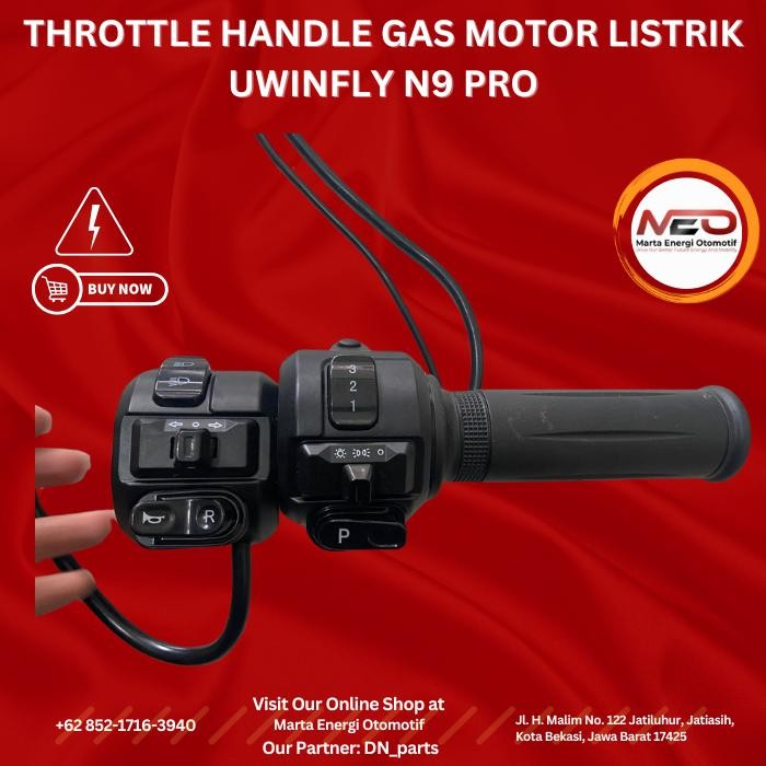 NEW ` THROTTLE GAS MOTOR LISTRIK UWINFLY N9 PRO ORIGINAL ASLI BAWAAN PABRIK