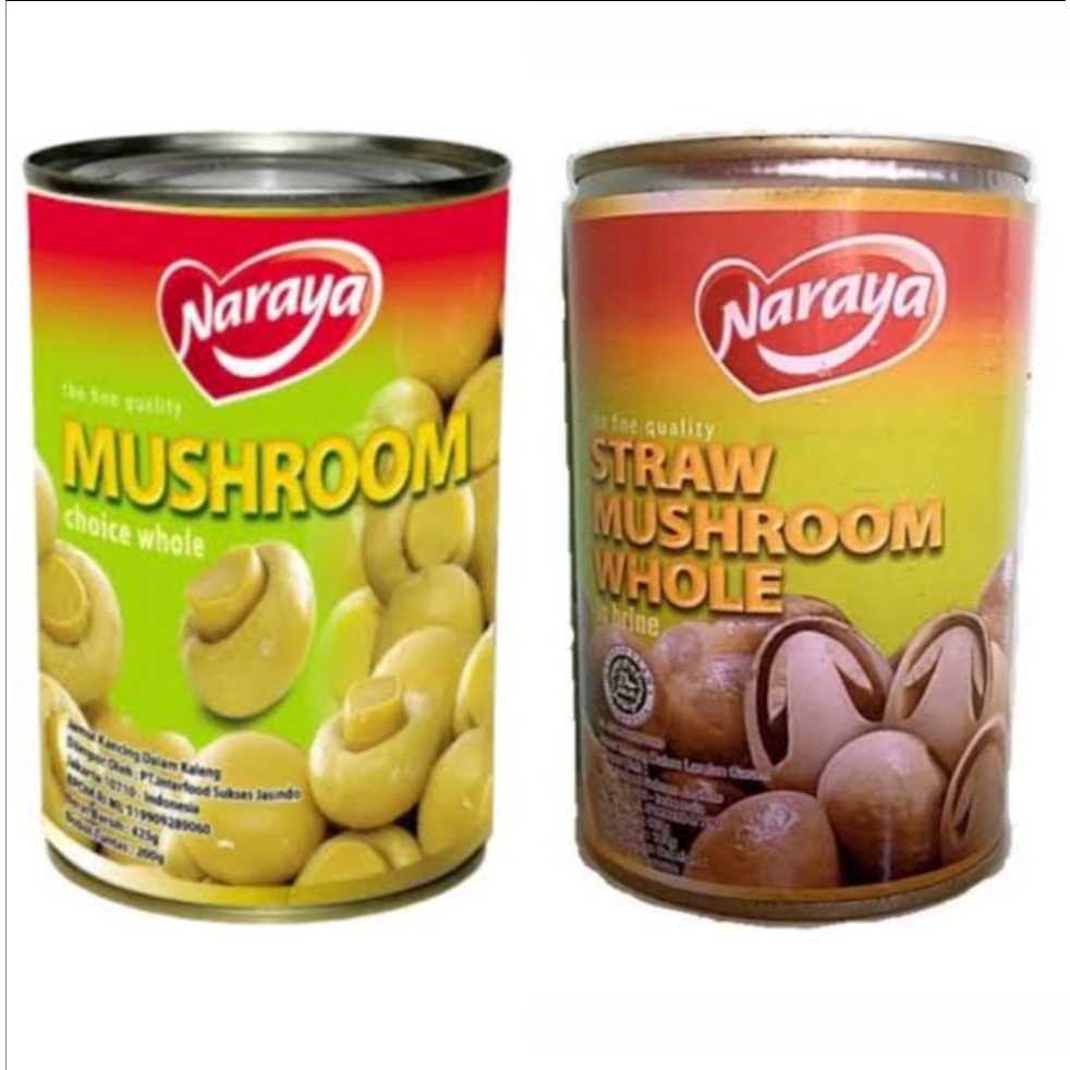 

Sensasi Lezat Naraya Straw Mushroom Whole Jamur Merang 425Gr Halal