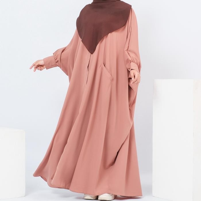 Xavieer - Qurrata Abaya Batwing Muslim Batwing Muslim Tangan Wolfis Dress Gamis Wanita Maxi Harga