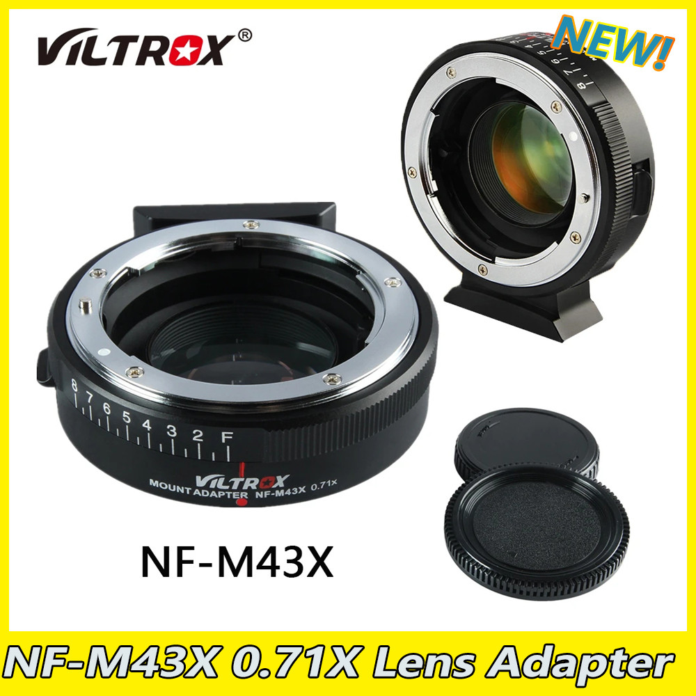 VILTROX NF-M43X 0.71X Lens Adapter Ring for Nikon F G Lens to Micro