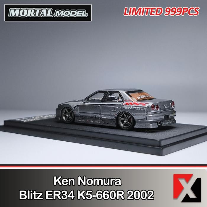 Terlaris Mortal 1:64 Nissan Uras Er34 Ken Nomura Blitz Er34 K5-660R 2002 D1 Grand Prix