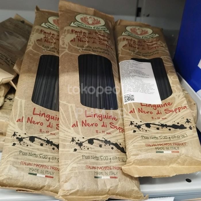 

Kualitas Terjamin Rustichella D'Abruzzo Linguine Seppia 500Gr Pasta