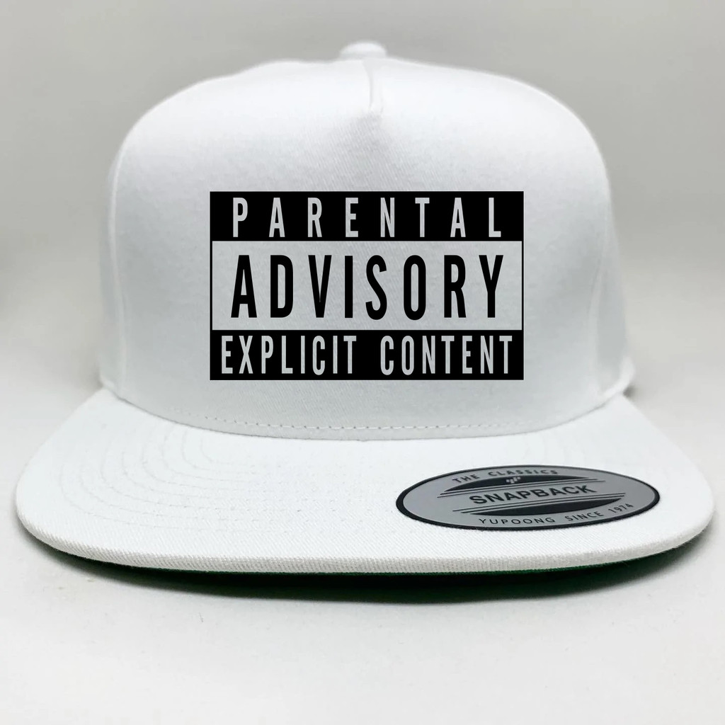 Topi snapback Parental Advisory Explicit content Label
