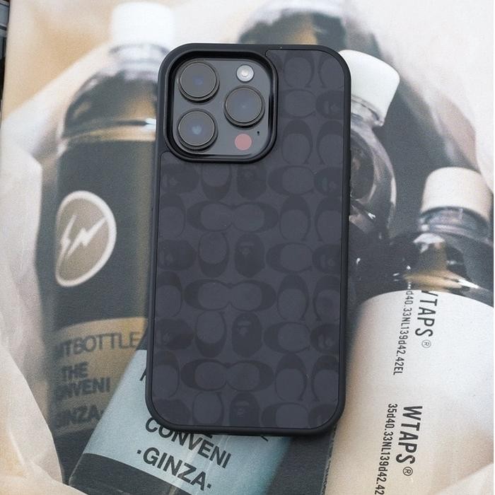 Idns Hardcase Coach X Bape 01 Black Case Iphone 11 12 13 Pro Max 14 Pro Max 15 Pro Max Promo