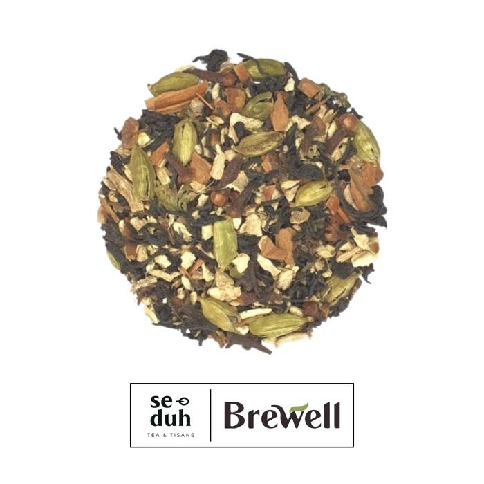 

MASALA CHAI Tea Blend - Black Tea with Spices and Stevia PREMIUM