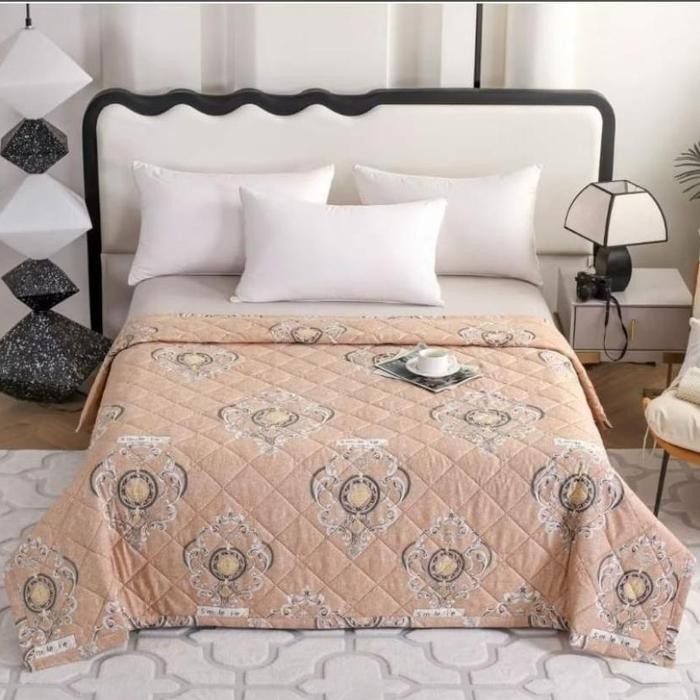 selimut bordir katun dari SRH Indonesia size 180x200cm motif jamur