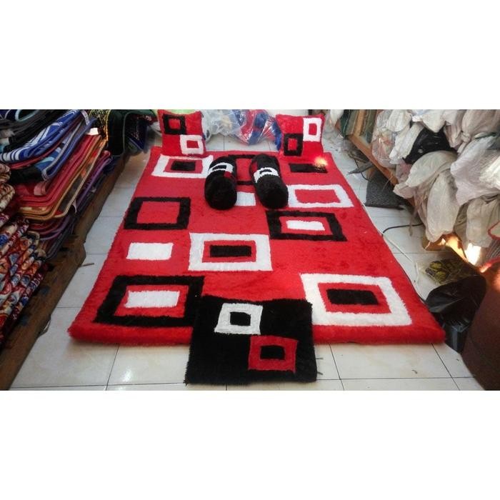 karpet set BIASA karakter TEBAL 7CM / karpet set rasfur / karpet bulu