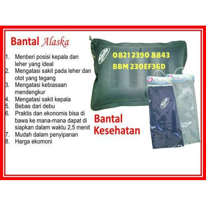 Jual Bantal Tiup Angin Alaska