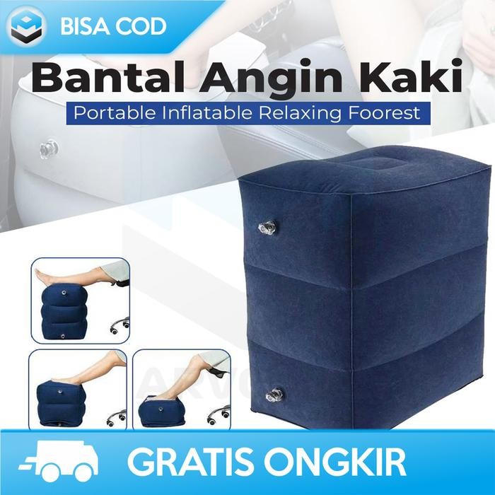 BANTAL ANGIN KAKI SENDERAN SANTAI PORTABLE RELAXING FOOT REST POMPA