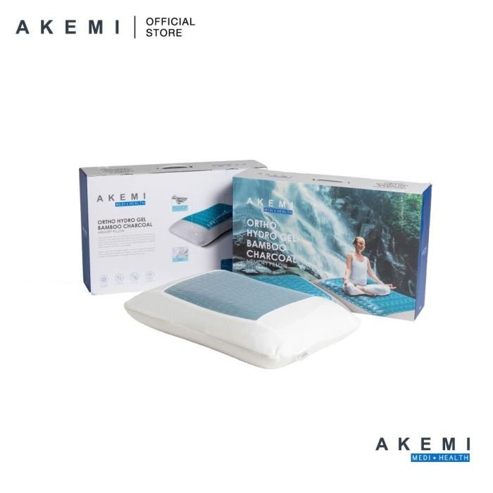 AKEMI M+H Ortho Hydro Gel Bamboo Charcoal Memory pillow.