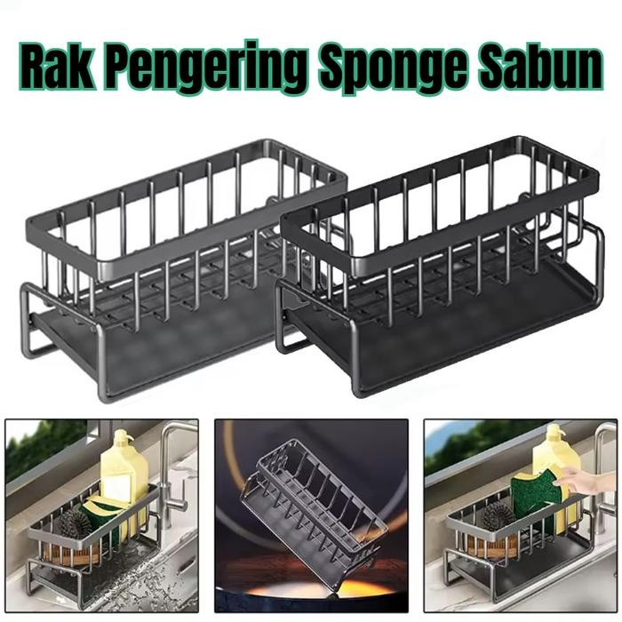 Rak Pengering Sponge Sabun Rak Sabun Cuci Piring Rak Wastafel Tempat Spons Dan Sabut Cuci Piring Rak