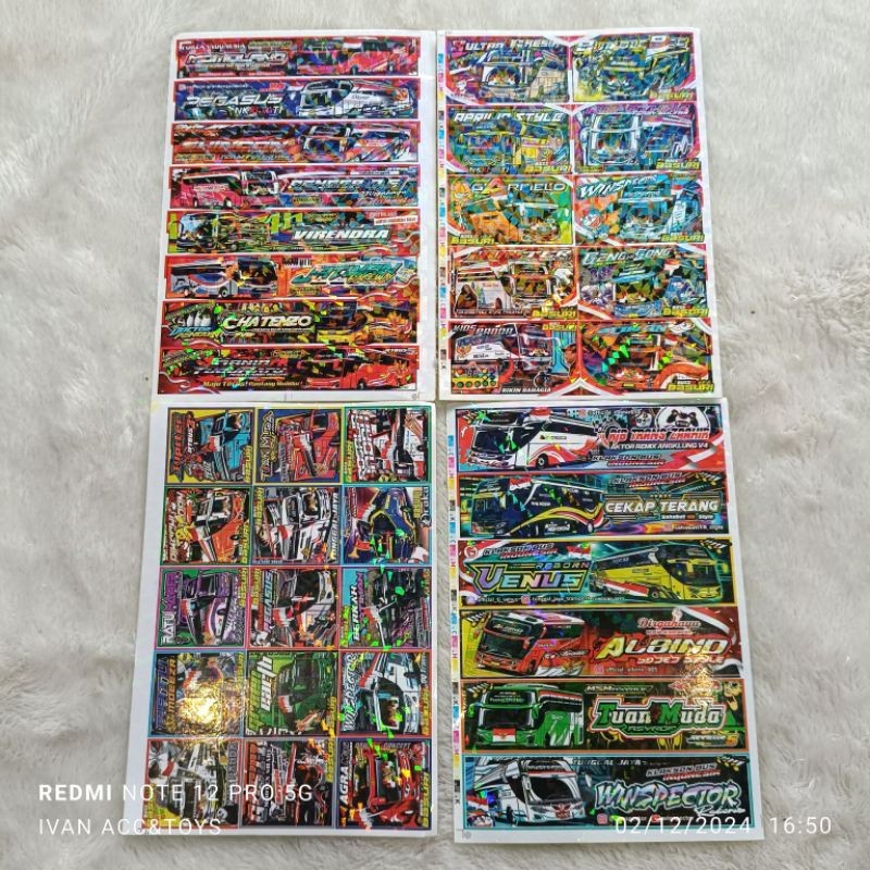 

MAINAN HARGA GROSIR Mainan Anak Stiker Hologram Bus Mania Basuri Viral - Toys