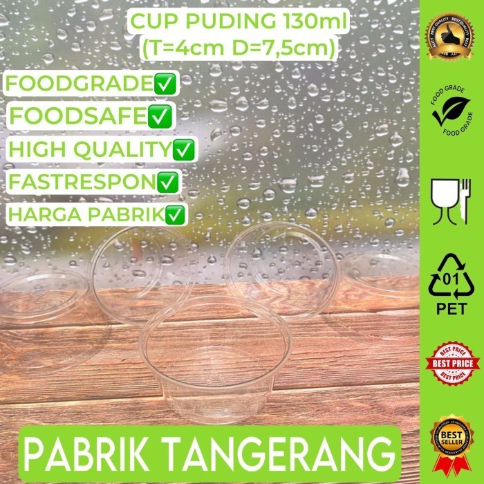 (Allthebest) Cup puding puyo / cup puding ukuran 130 ml dan amp; amp; amp; 155 ml