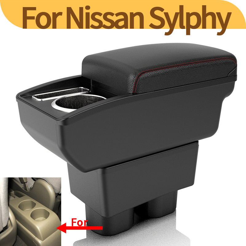For Nissan Tiida C11 Armrest box For Nissan Tiida Latio Sylphy Versa Car Armrest box Interior Center