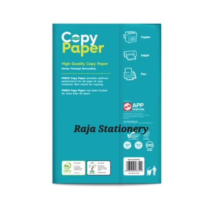 

KERTAS HVS A4 F4 COPY PAPER A4 75GR F4 FOLIO PHOTOCOPY KERTAS FOTOKOPI KUALITAS PAPERONE DUS [5PCS]