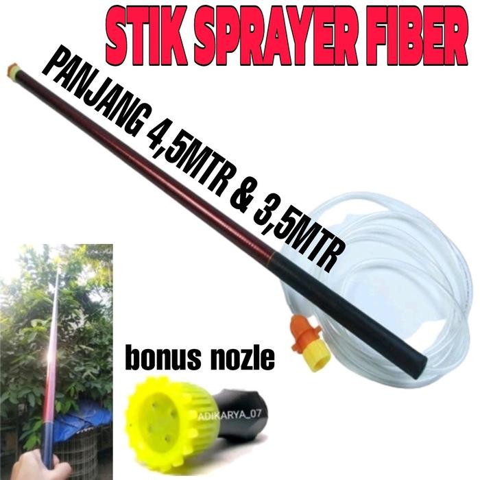 [gratis nozle] Stik Sprayer Elektrik Fiber 4,5meter 3,5meter/ Stik sprayer elektrik panjang stik