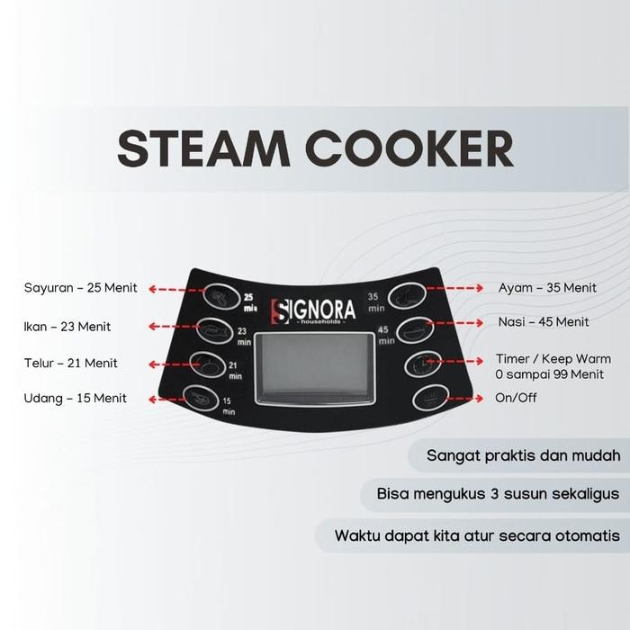 Steam Cooker / Pengukus Listrik Signora