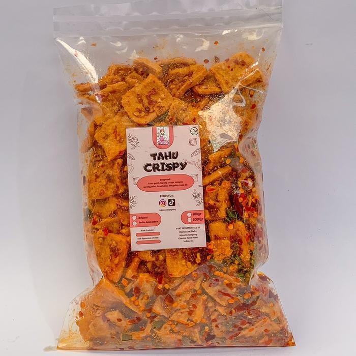 

1KG KERIPIK TAHU CRISPY DAUN JERUK DAN ORIGINAL KRIUK RENYAH GURIH JAJANAN CEMILAN KERUPUK KRISPI