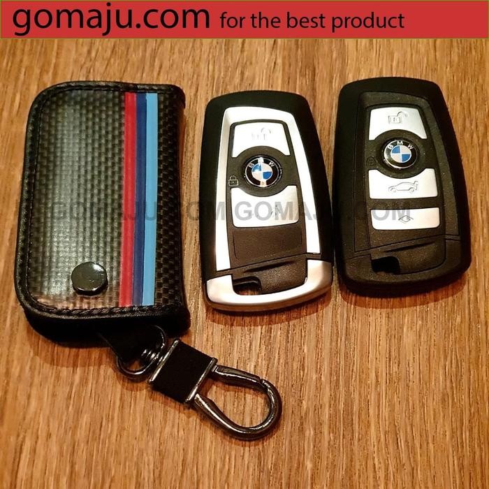 Grosir Cover Kunci Holder Bmw Carbon Black Sarung Kunci Bmw F30/320/330