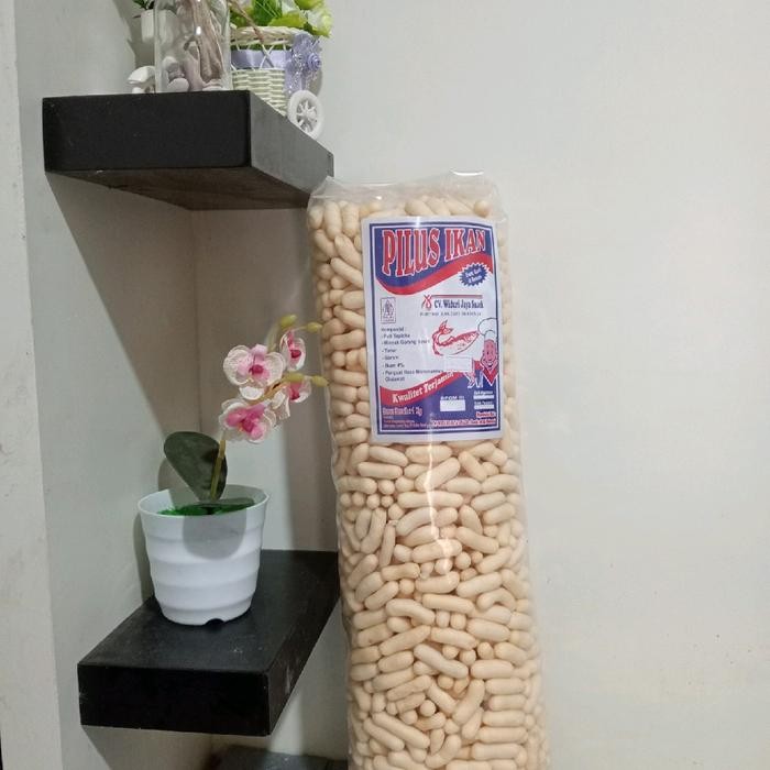 

Cemilan Pilus Kapsul Rasa (ikan) 1kg Snack Bawang Keripik Food Pedas