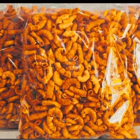 

Makaroni Cikruh Pedas Makroni Bantat Kriuk Daun Jeruk 1kg Food Snacks Organik Cemilan Instan