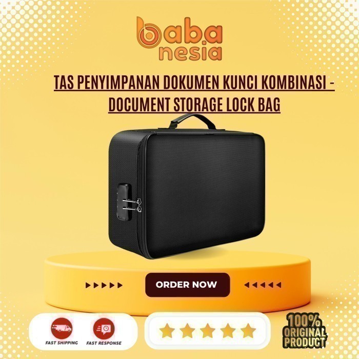 

Document Storage Lock Bag - Tas Penyimpanan Dokumen Kunci Kombinasi
