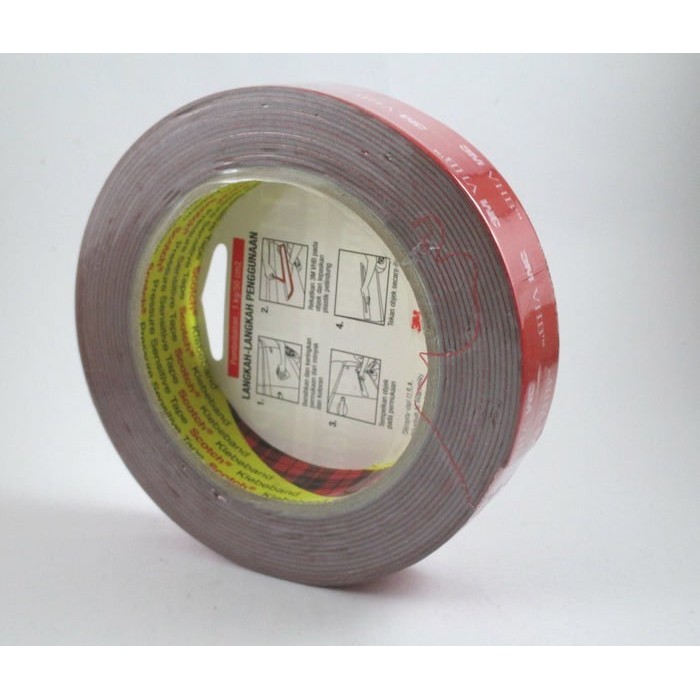 

(Allthebest) 3M VHB Double Tape Automotive 4900 size 12mm x 4.5m -Double Tape Mobil