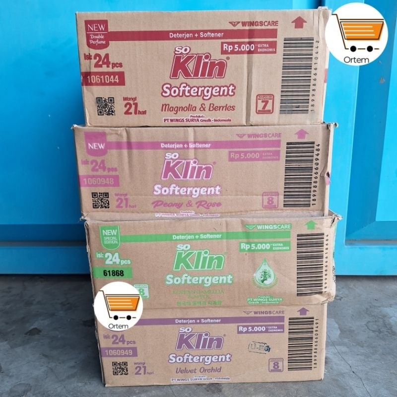 Soklin Softergent Detergen Bubuk 1 Dus 24 Pcs Eceran 5000