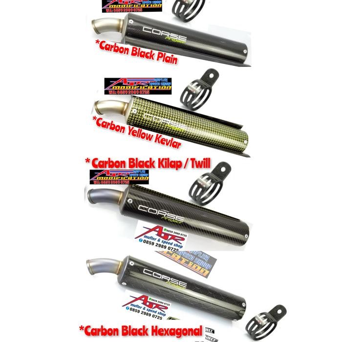 PAKET KNALPOT CORSE PROJECT CARBON ORI PLUS PERUT AITECH NINJA R RR SS