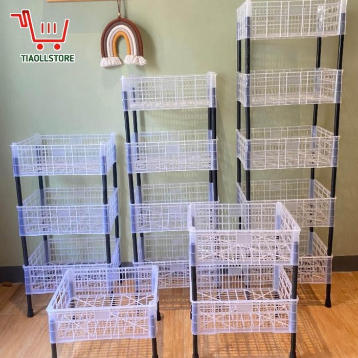 Rak 4 Susun Plastik Serbaguna Murah Gratisongkir