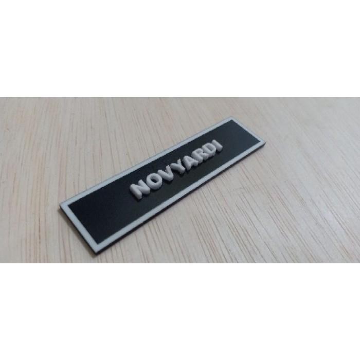 

Uta - Papan Nama - Name Tag Dada Huruf Timbul Super Premium