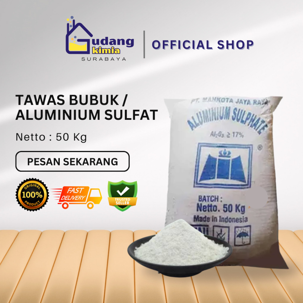 Tawas Bubuk / Penjernih Air / Deodorant Tawas 50 Kg